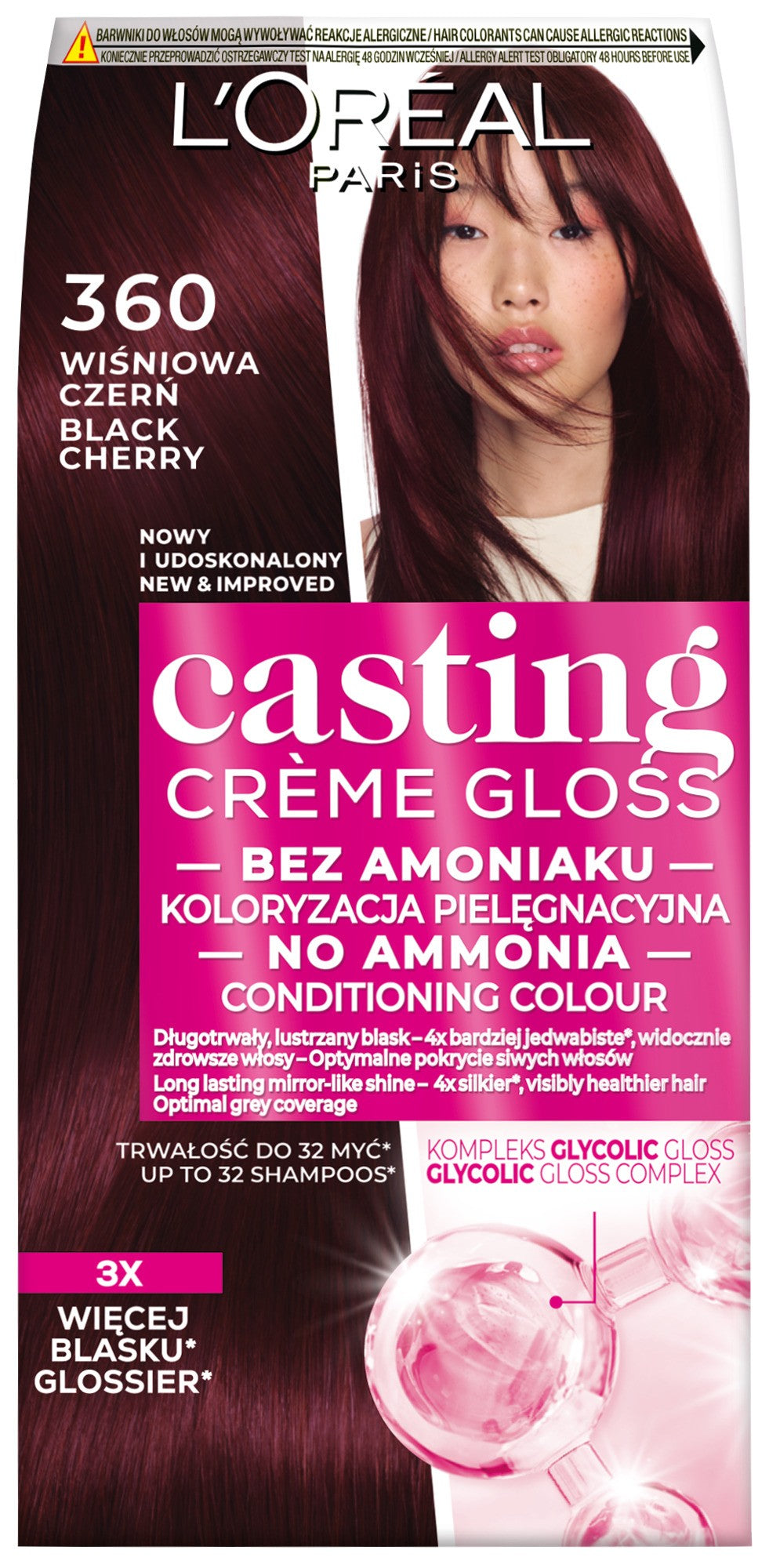 LOREAL Casting Creme Gloss Cream Colour No 360 Cherry Black - Vaistine1.lt | WestPharmacy.eu