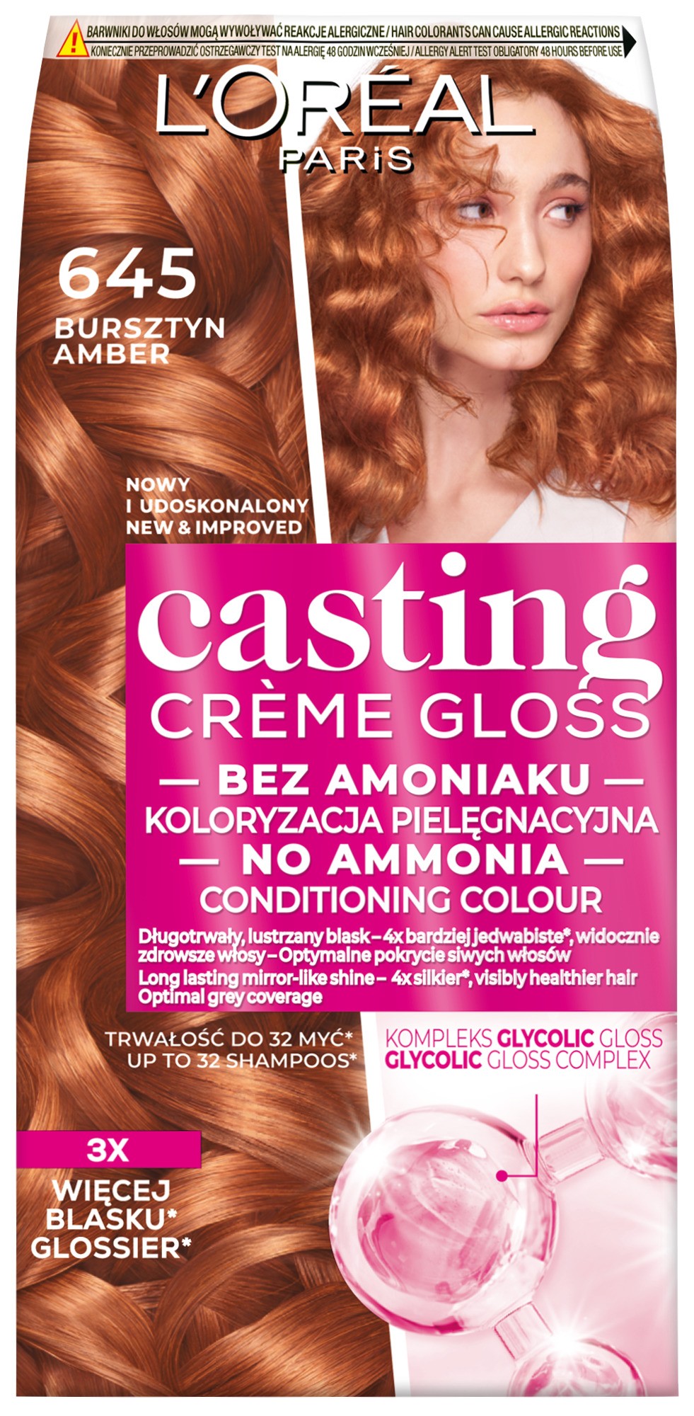 LOREAL Casting Creme Gloss Cream Colour No. 645 Amber - Vaistine1.lt | WestPharmacy.eu