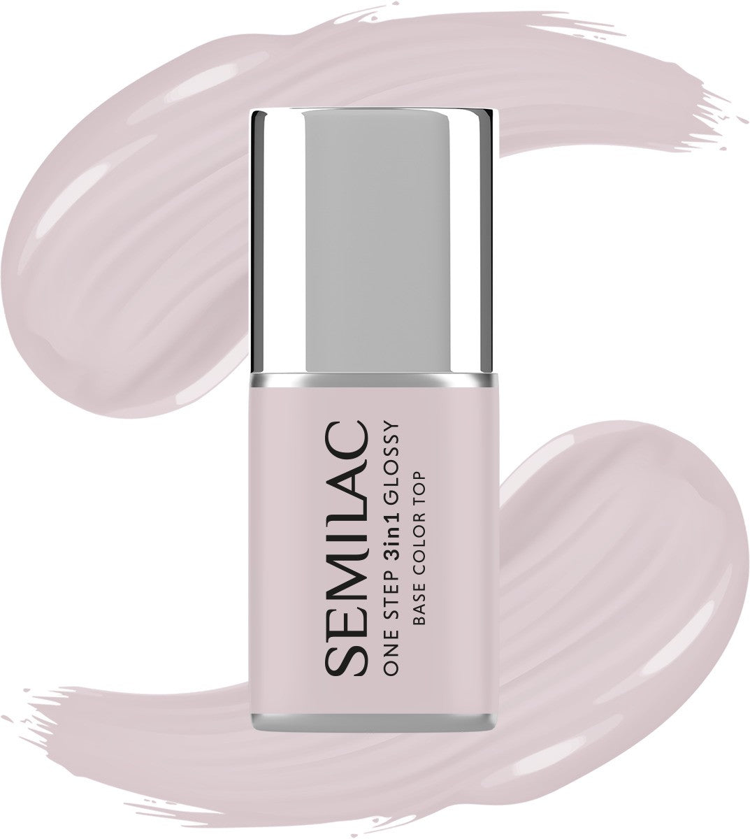 SEMILAC One Step Glossy 3in1 Nail Hybrid Varnish S610 Barely Pink 7 ml. - Vaistine1.lt | WestPharmacy.eu