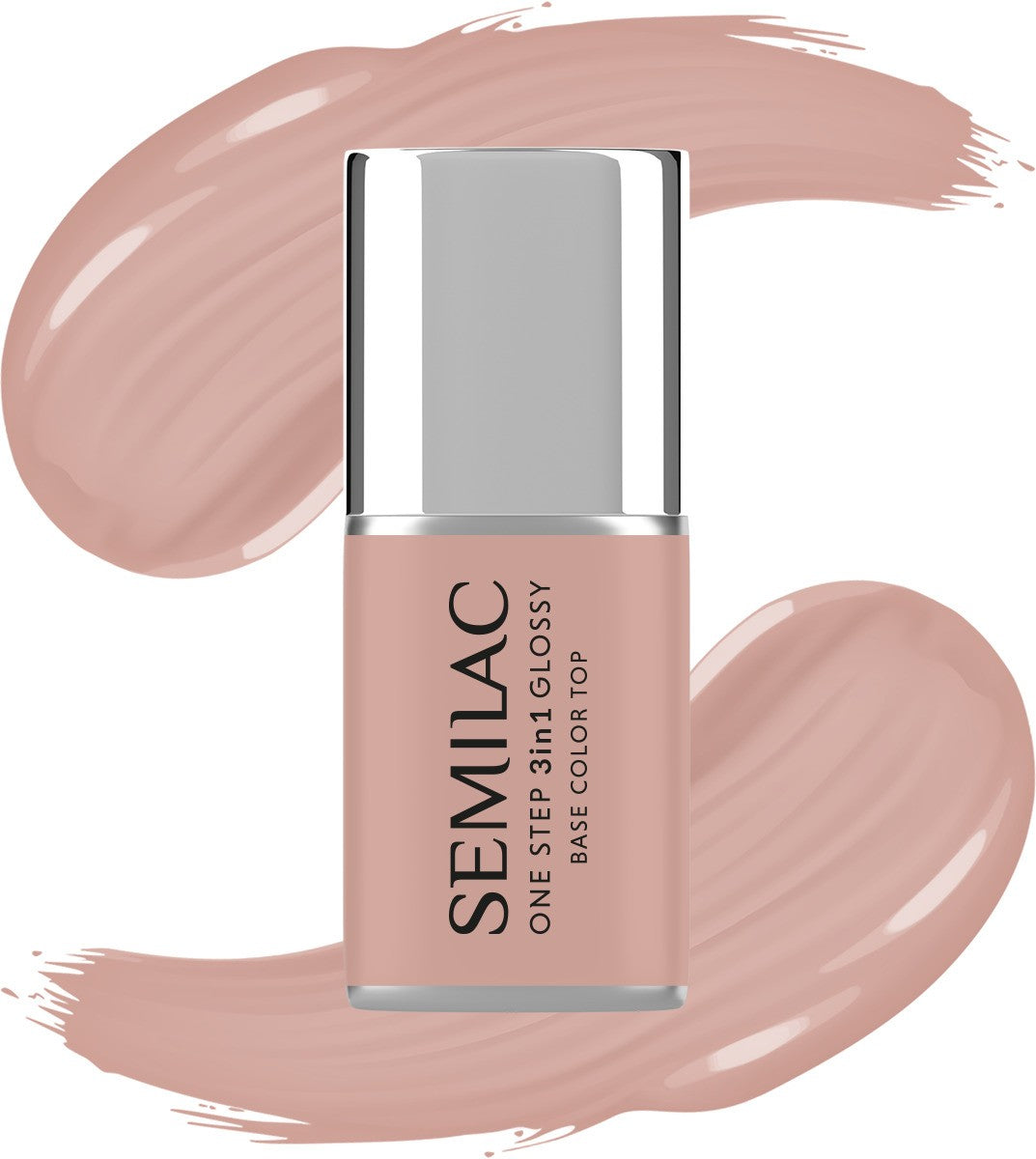 SEMILAC One Step Glossy 3in1 Nail Hybrid Varnish S210 French Beige 7 ml. - Vaistine1.lt | WestPharmacy.eu