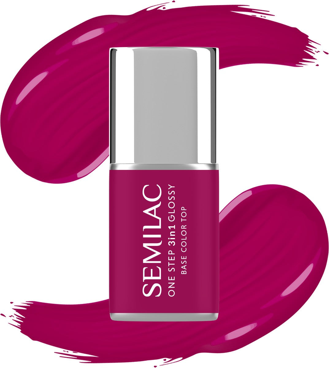 SEMILAC One Step Glossy 3in1 Nail Hybrid Varnish S690 Coral Pink 7 ml. - Vaistine1.lt | WestPharmacy.eu