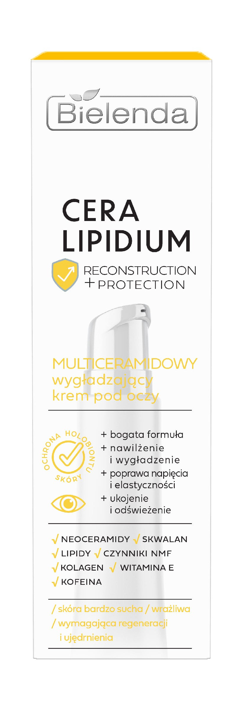 BIELENDA Cera Lipidium Recovery + Protection Multicamide Smoothing Eye Cream 15 ml - Vaistine1.lt | WestPharmacy.eu