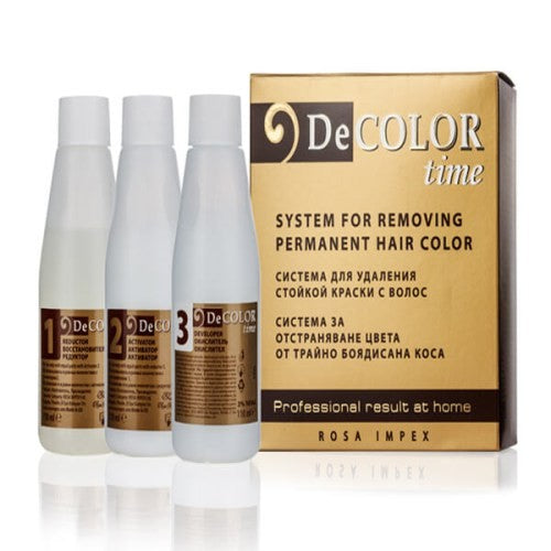 DECOLOR TIME Color Removal Remover - 3 x 110 ml (1 set). - Vaistine1.lt | WestPharmacy.eu