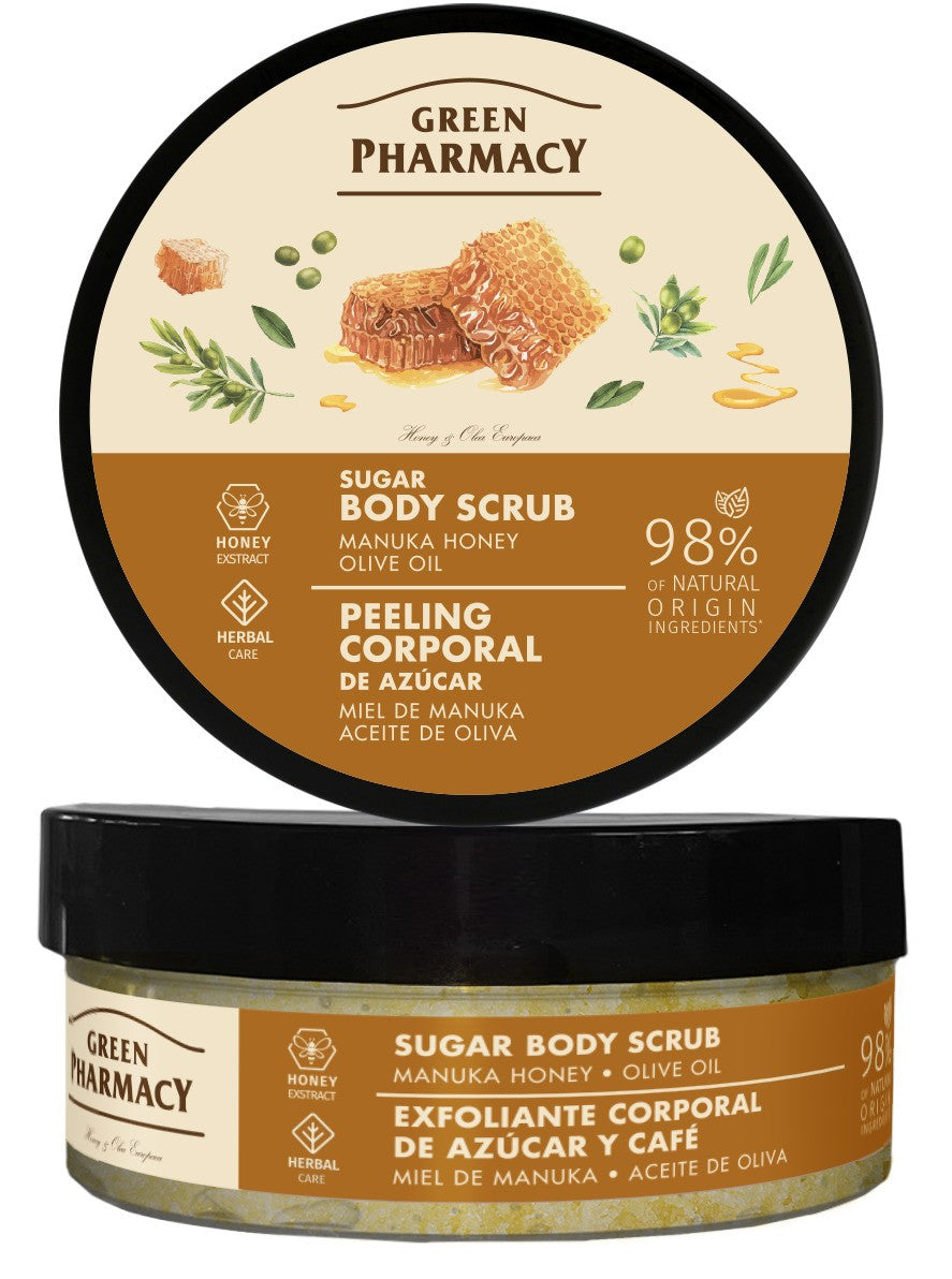 GREEN PHARMACY Multi Sugar body peeling Manuka honey and olive oil 200 ml | Vaistine1.lt | WestPharmacy.eu