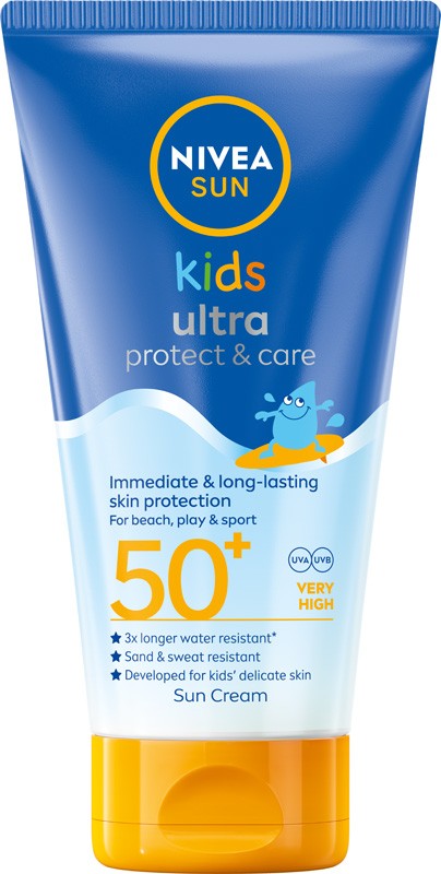 NIVEA SUN Kids Ultra Protect Care Children's Sunscreen Lotion SPF 50+ 150ml - Vaistine1.lt | WestPharmacy.eu
