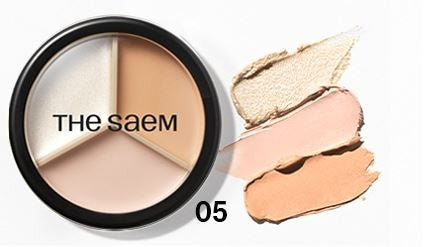 SAEM Cover Perfection Triple Pot Face Concealer 05 Dark Up Beige - Vaistine1.lt | WestPharmacy.eu
