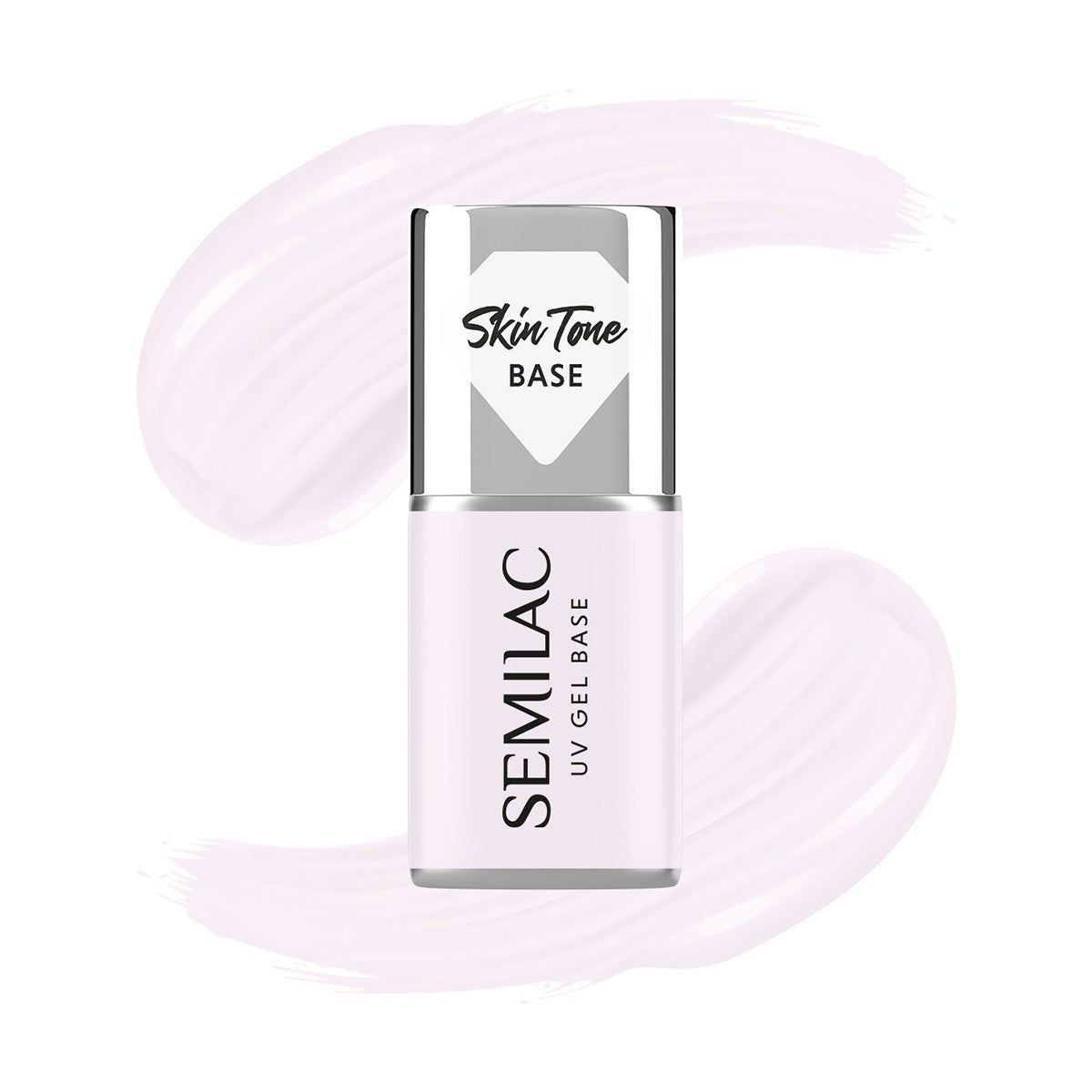 SEMILAC Skin Tone cover base for hybrid varnishes semi-transparent Milky Pink 7 ml - Vaistine1.lt | WestPharmacy.eu