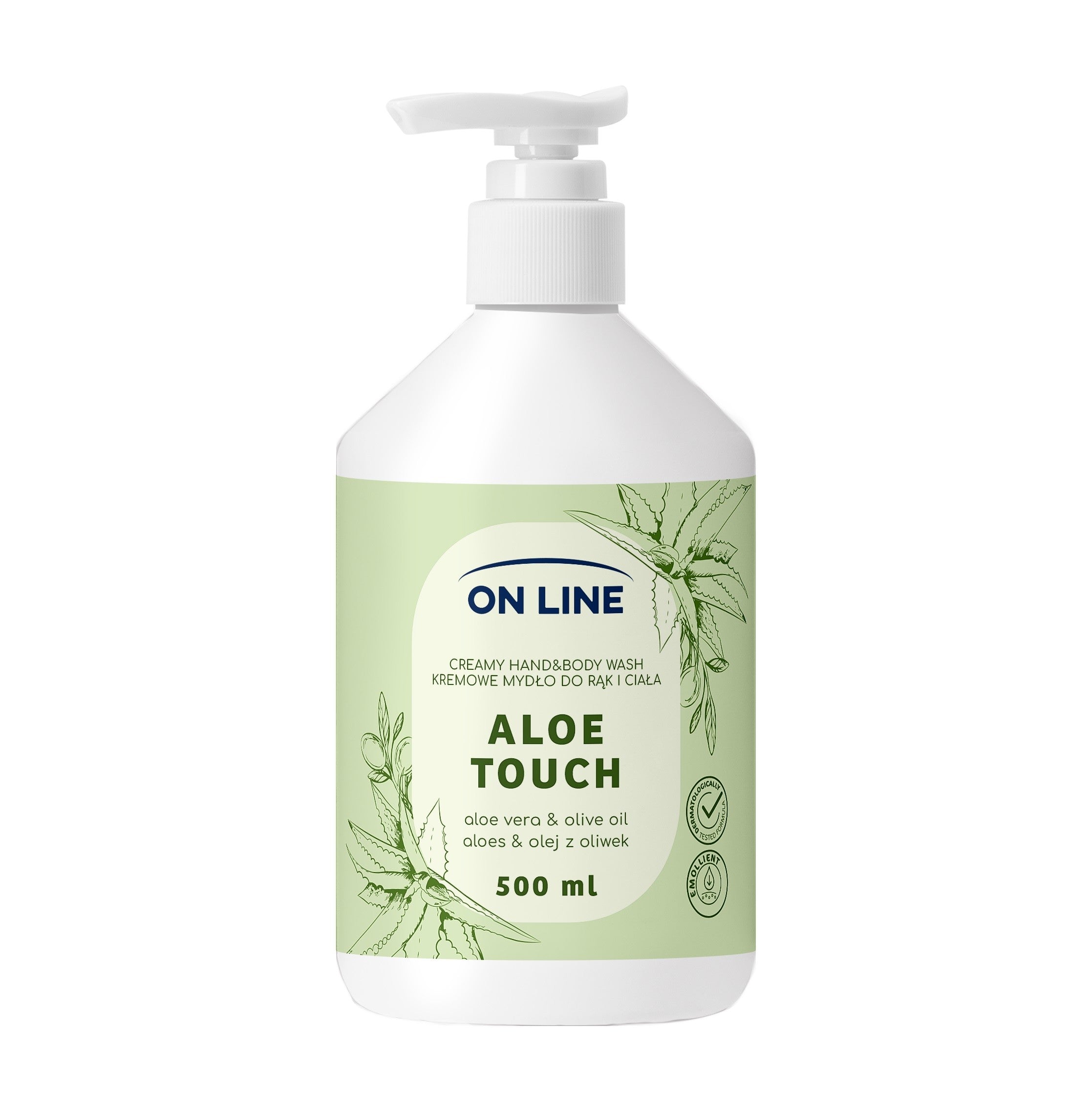 ON LINE Creamy hand and body soap Aloe Olive oil 500 ml - Vaistine1.lt | WestPharmacy.eu