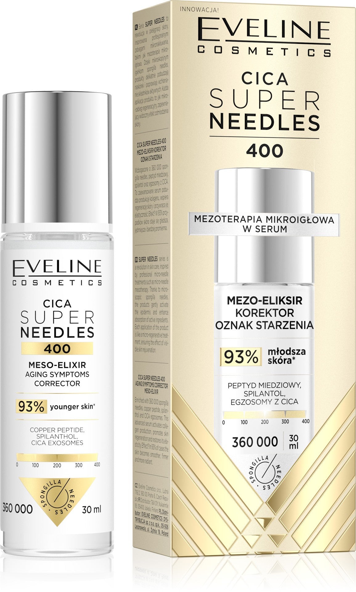 EVELINE Cica Super Needles 400 Meso-elixir corrector of signs of aging 30 ml - Vaistine1.lt | WestPharmacy.eu