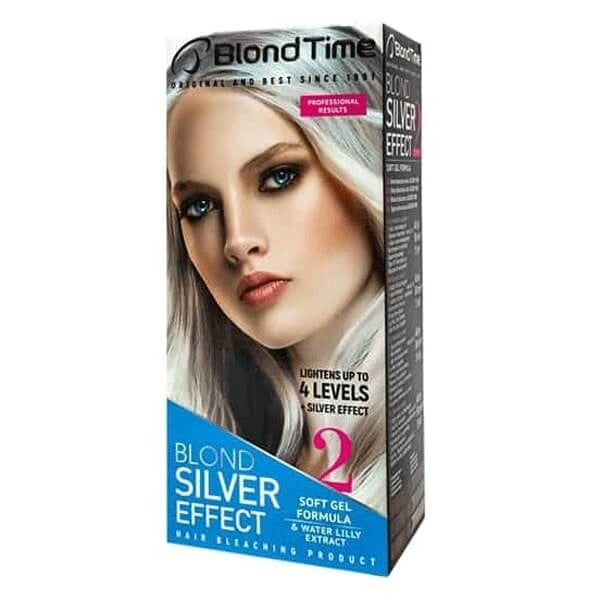 BLOND TIME 2 Lightener for hair up to 4 tones - Blonde Silver Effect 135 ml. - Vaistine1.lt | WestPharmacy.eu