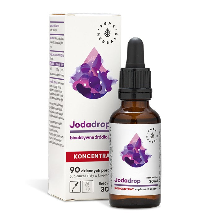 AURA HERBALS Iodadrop Bioactive source of iodine - concentrate - dietary supplement in drops 30 ml. - Vaistine1.lt | WestPharmacy.eu