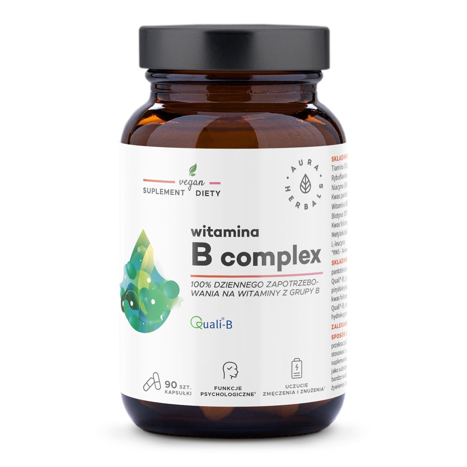 AURA HERBALS Vitamin B Complex 90 capsules. - Vaistine1.lt | WestPharmacy.eu