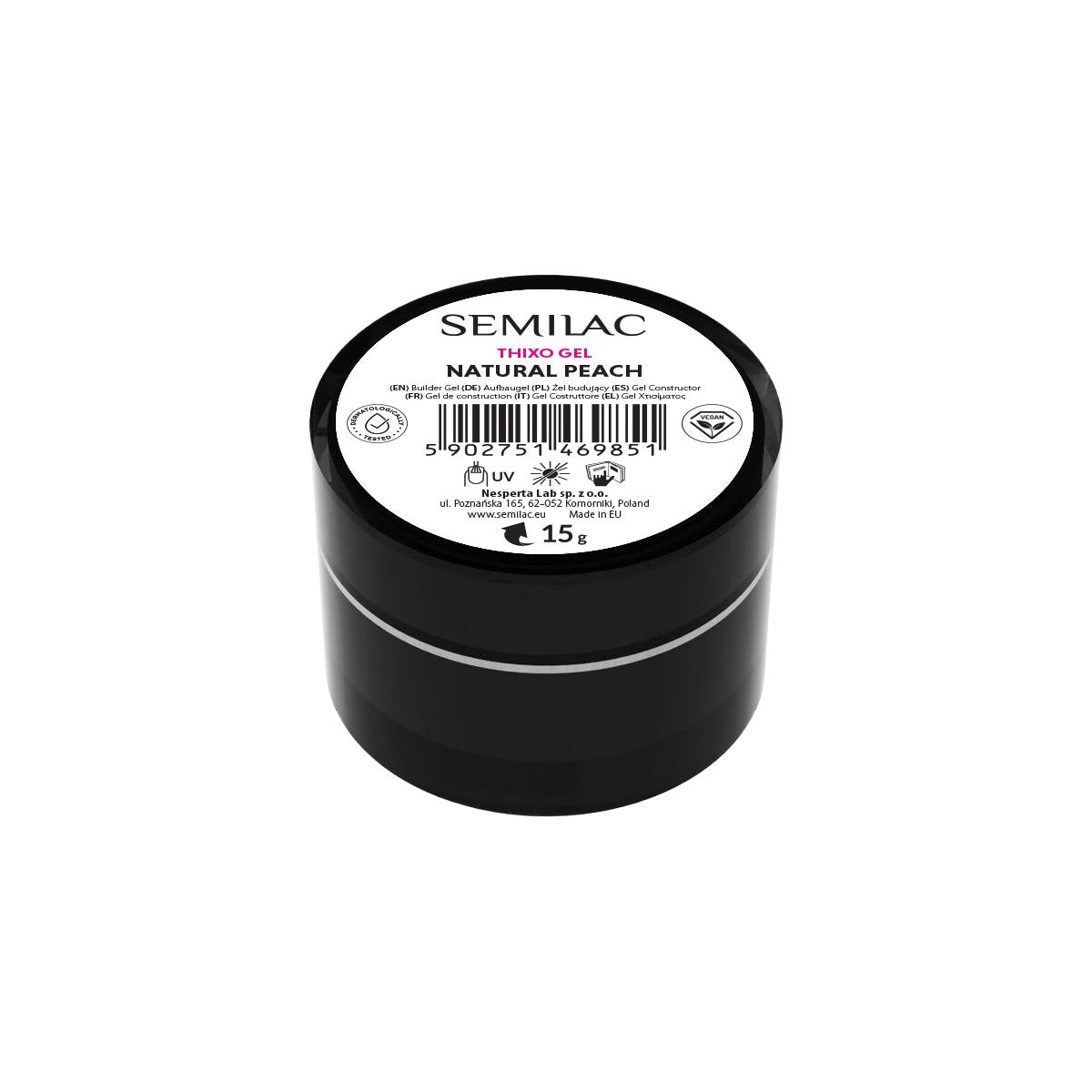 SEMILAC Thixo Building Gel - Natural Peach 15 g - Vaistine1.lt | WestPharmacy.eu