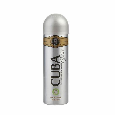 CUBA Gold Perfumed Deodorant for Men 200 ml - Vaistine1.lt | WestPharmacy.eu