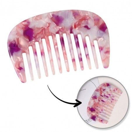 ECARLA Marble acetate pocket comb for detangling hair SCZ16R - Vaistine1.lt | WestPharmacy.eu