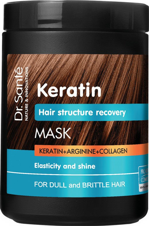 DR. SANTE Keratin Mask for dull and brittle hair 1000 ml | Vaistine1.lt | WestPharmacy.eu