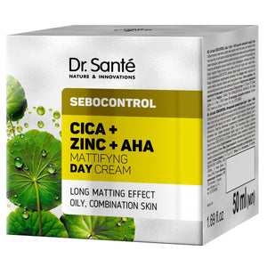 DR.SANTE Sebocontrol Mattifying Day Cream Cica+Zinc+AHA 50 ml | Vaistine1.lt | WestPharmacy.eu