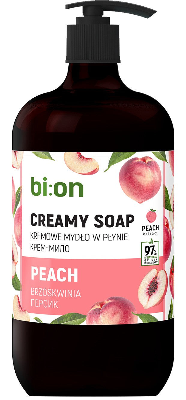 BIO NATURELL Creamy liquid soap with pump Peach 946 ml - Vaistine1.lt | WestPharmacy.eu
