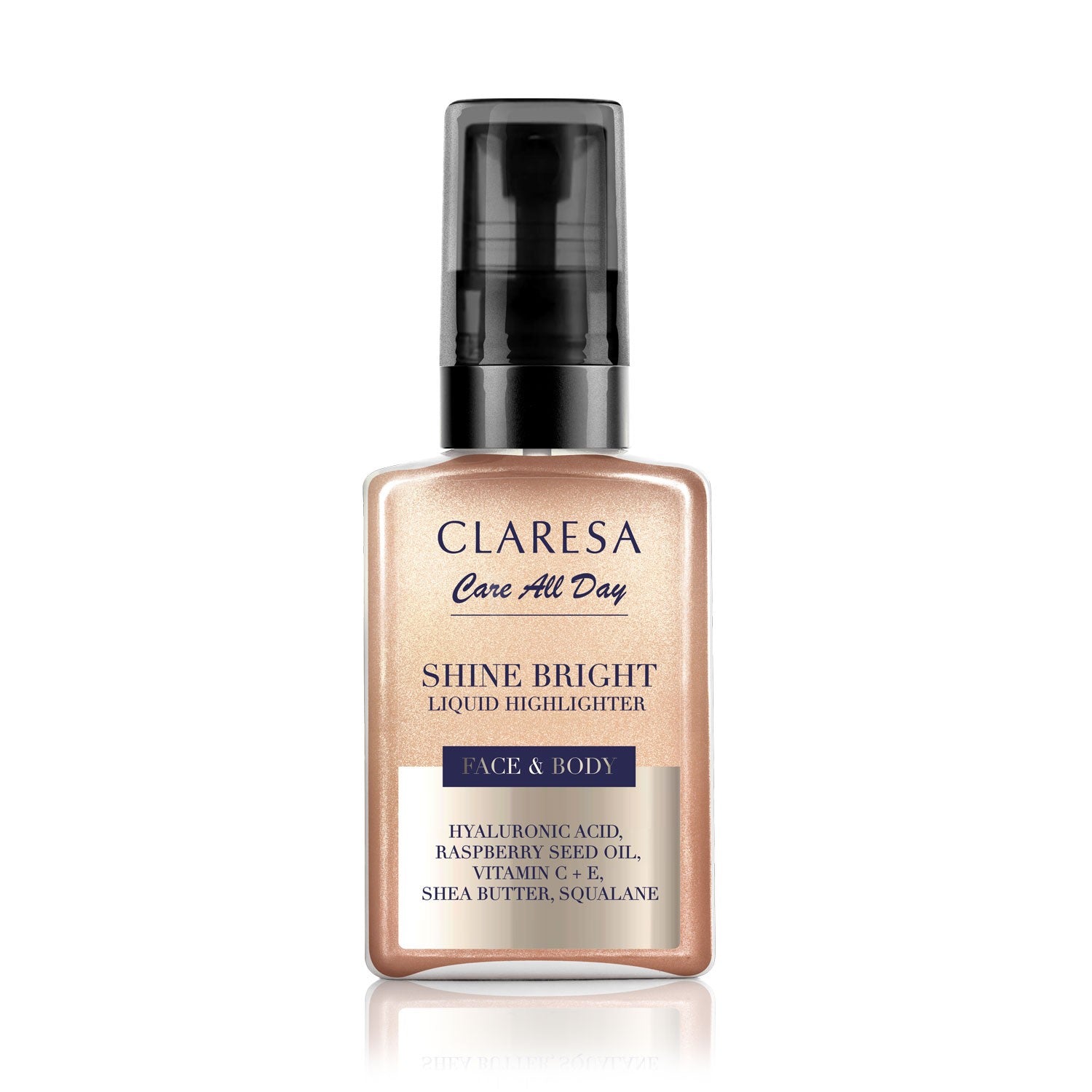 CLARESA Shine Bright Body Liquid Highlighter 50 ml. - Vaistine1.lt | WestPharmacy.eu