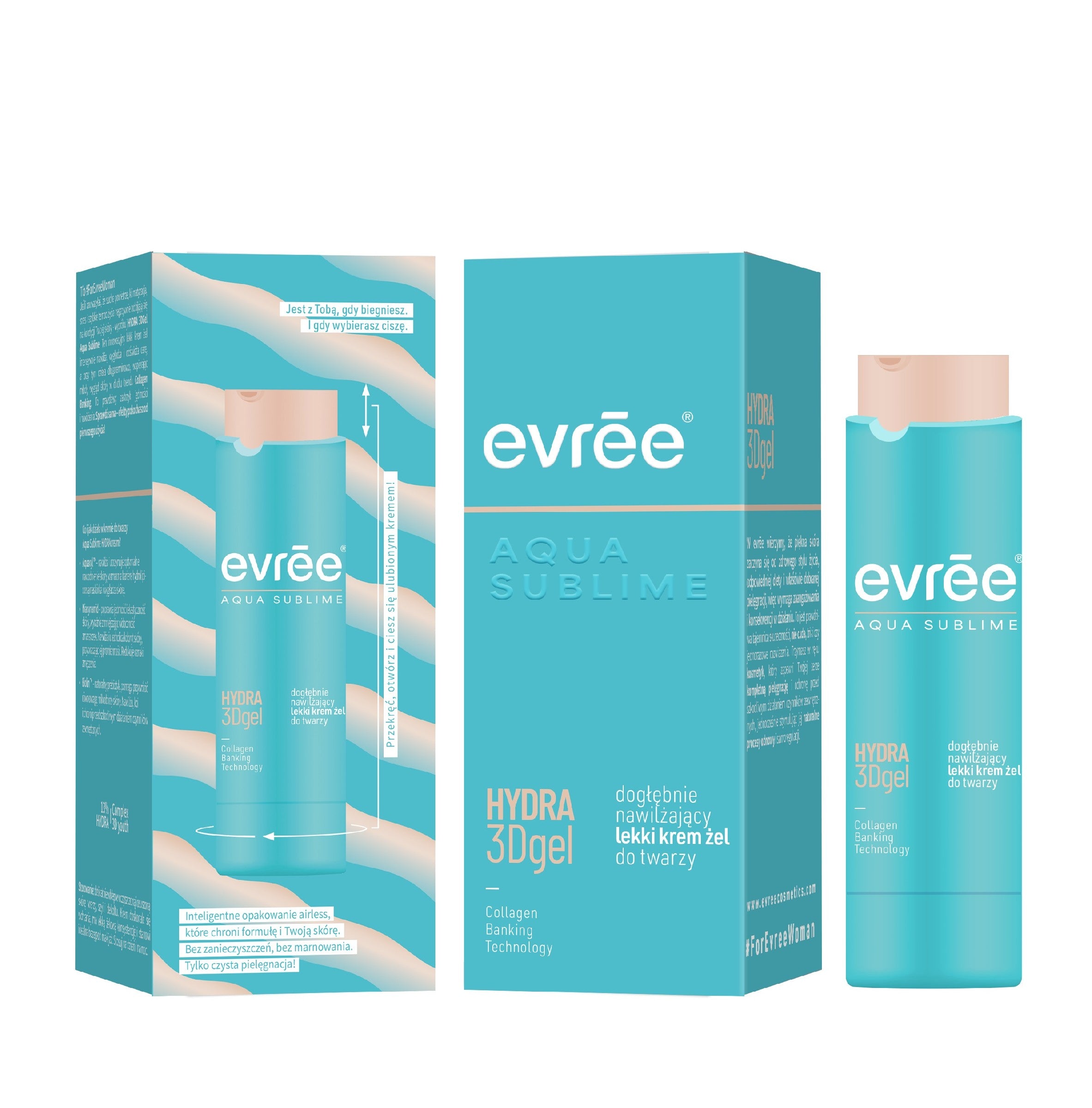 EVREE Aqua Sublime Lightweight deeply moisturizing face cream-gel Hydra 3Dgel 45 ml | Vaistine1.lt | WestPharmacy.eu