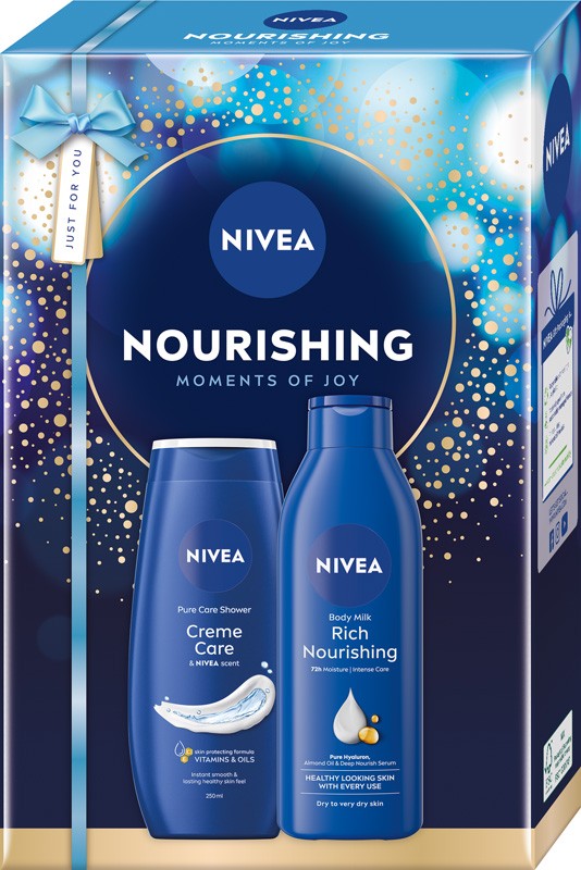 NIVEA Women's Nourishing Gift Set (Shower Gel 250ml + Body Lotion 250ml) | Vaistine1.lt | WestPharmacy.eu