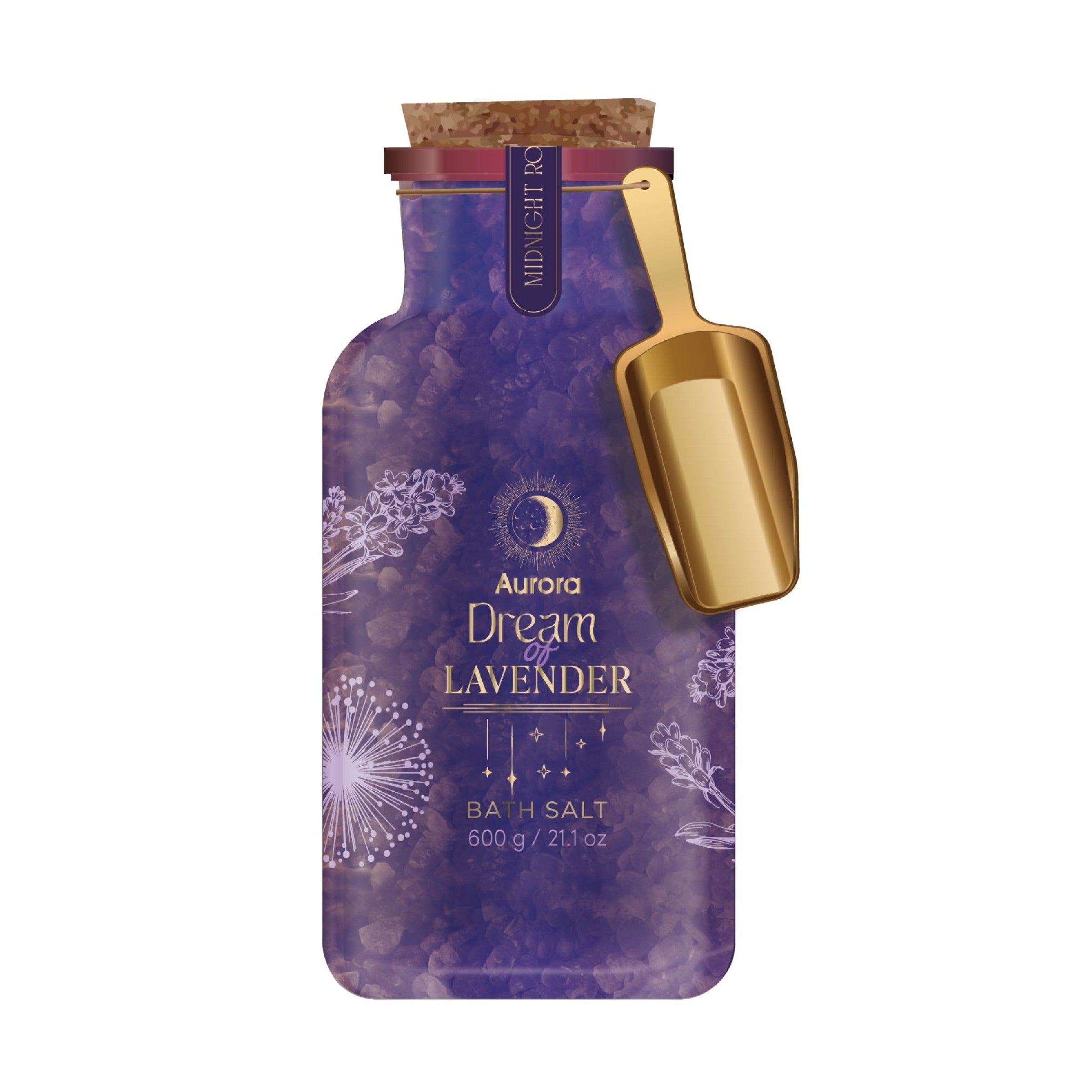 AURORA Dream of Lavender Gift Set Bath Salt with Dried Lavender 600 g | Vaistine1.lt | WestPharmacy.eu