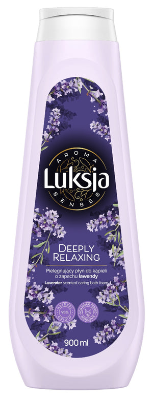 LUKSJA Aroma Senses Deeply Relaxing Lavender-scented nourishing bath liquid 900 ml | Vaistine1.lt | WestPharmacy.eu