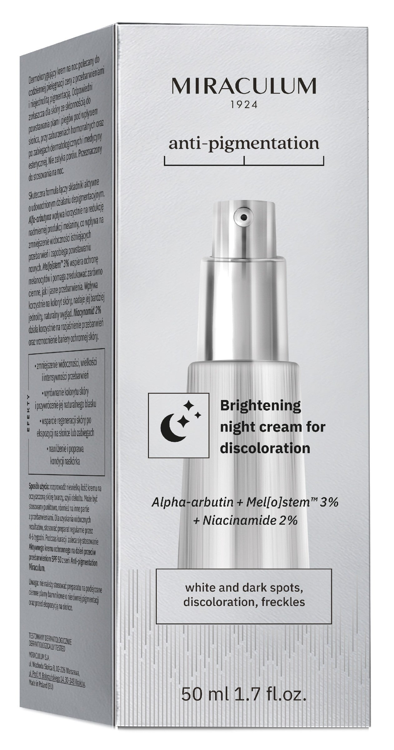 MIRACULUM Anti-Pigmentation Cream for lightening discoloration 50 ml | Vaistine1.lt | WestPharmacy.eu