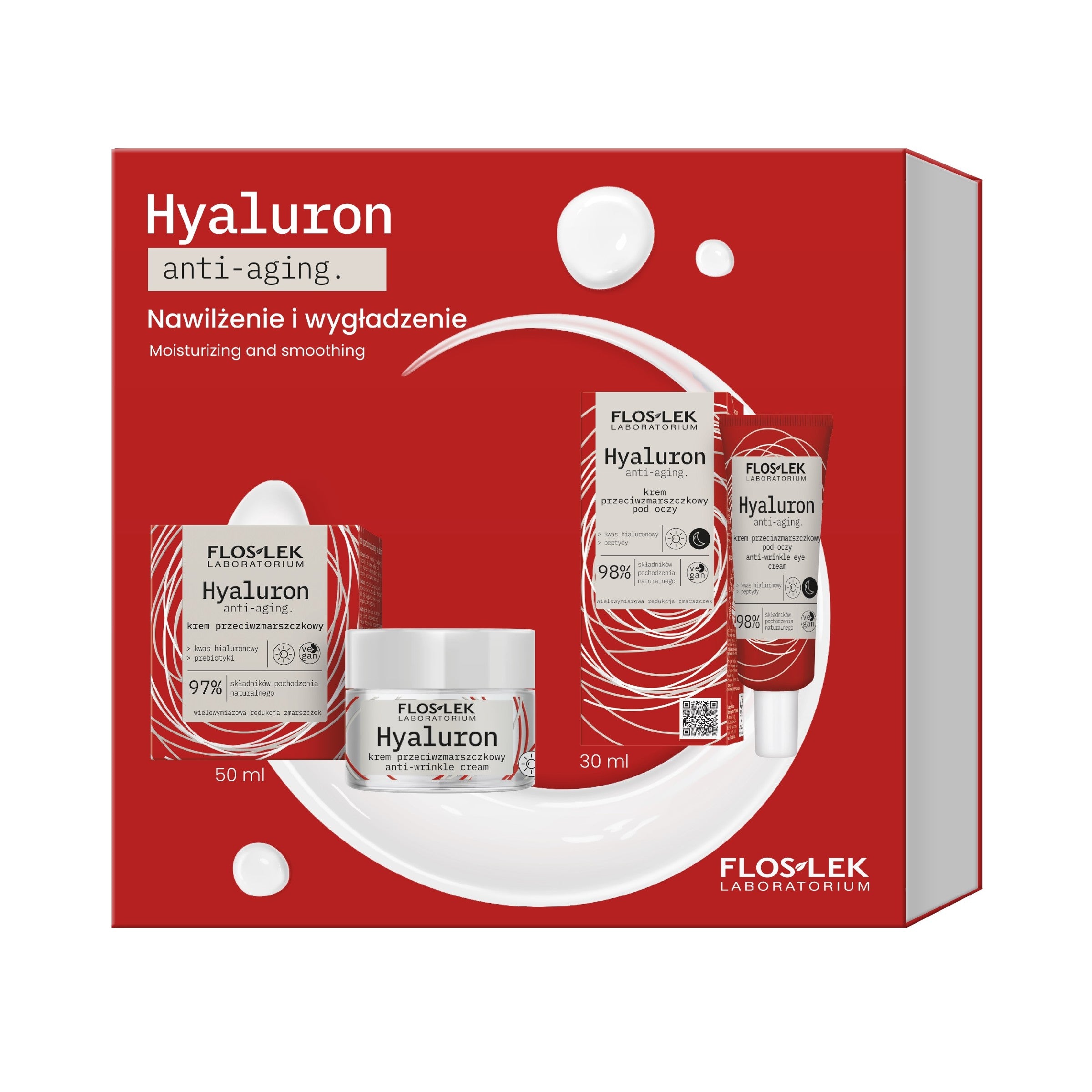 FLOSLEK Hyaluron anti-aging set Moisturizing and smoothing | Vaistine1.lt | WestPharmacy.eu