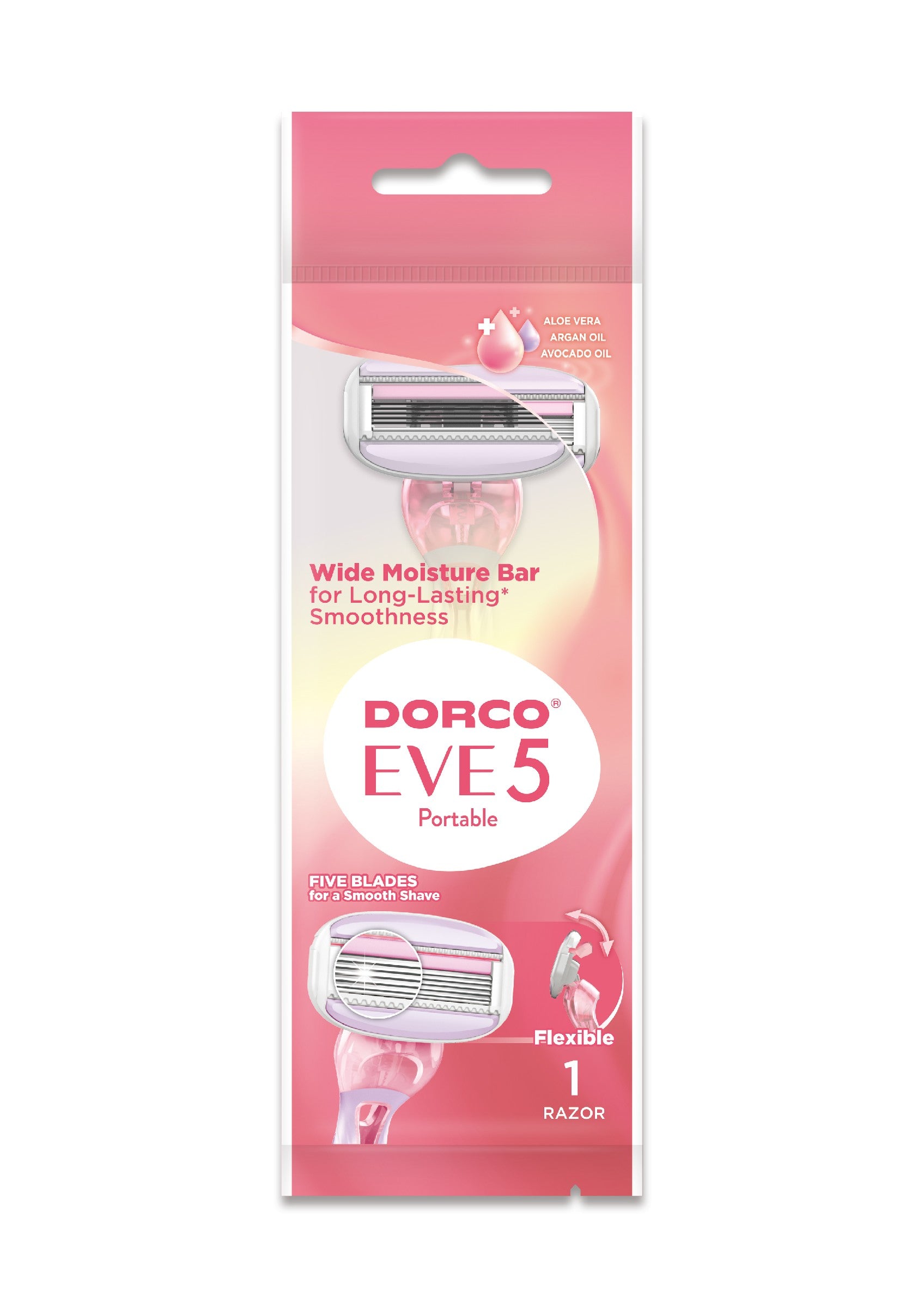 DORCO Eve 5 Disposable razor for women, 5 blades, 1 piece. | Vaistine1.lt | WestPharmacy.eu