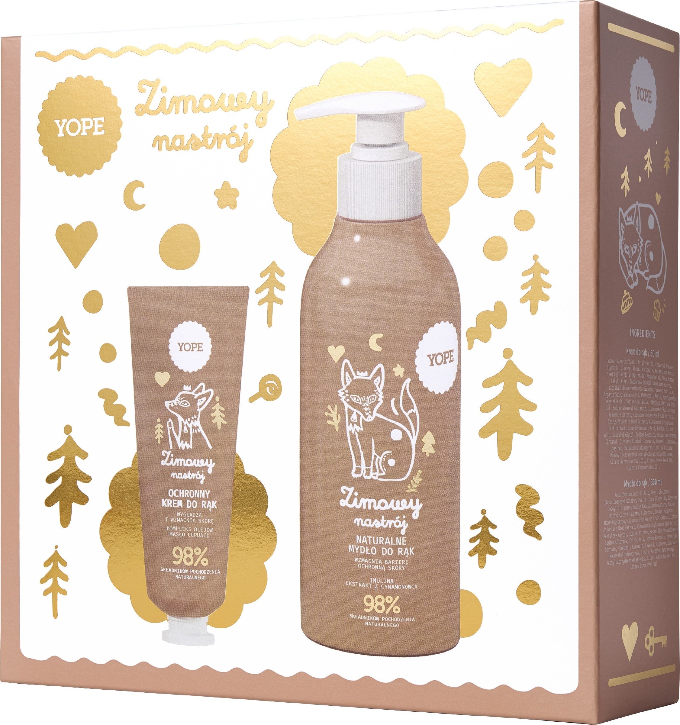 YOPE „Žiemos nuotaika“ dovanų rinkinys Rankų kremas 50 ml + Rankų muilas 300 ml | Vaistine1.lt | WestPharmacy.eu