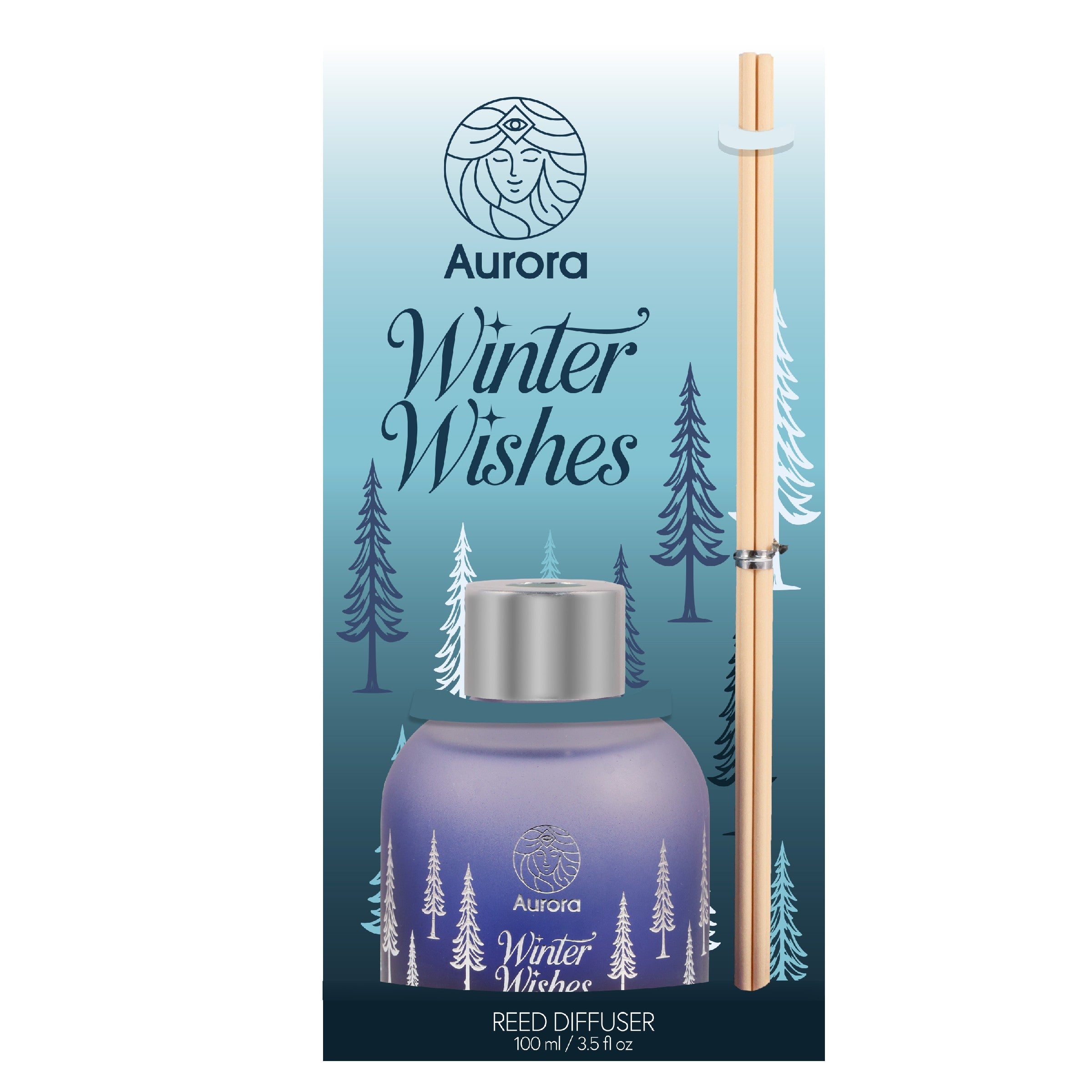 AURORA Winter Wishes Kvepalų difuzorius su lazdelėmis Winter Orange Sorbet 100 ml | Vaistine1.lt | WestPharmacy.eu