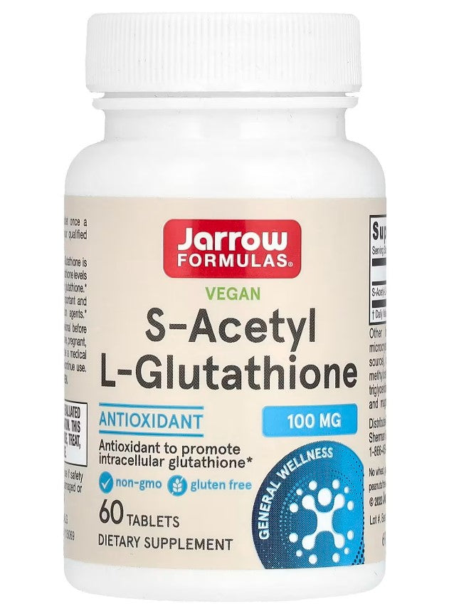 S-Acetyl L-Glutathione, 100mg - 60 tabs - Jarrow Formulas