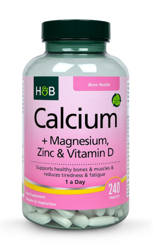 Calcium + Magnesium, Zinc & Vitamin D - 240 tablets - Holland & Barrett