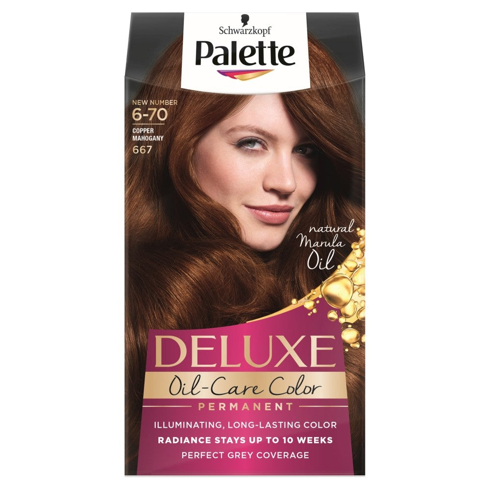 Palette Deluxe Permanent Hair Color No. 667 Copper Mahogany 1pc. | Vaistine1.lt | WestPharmacy.eu