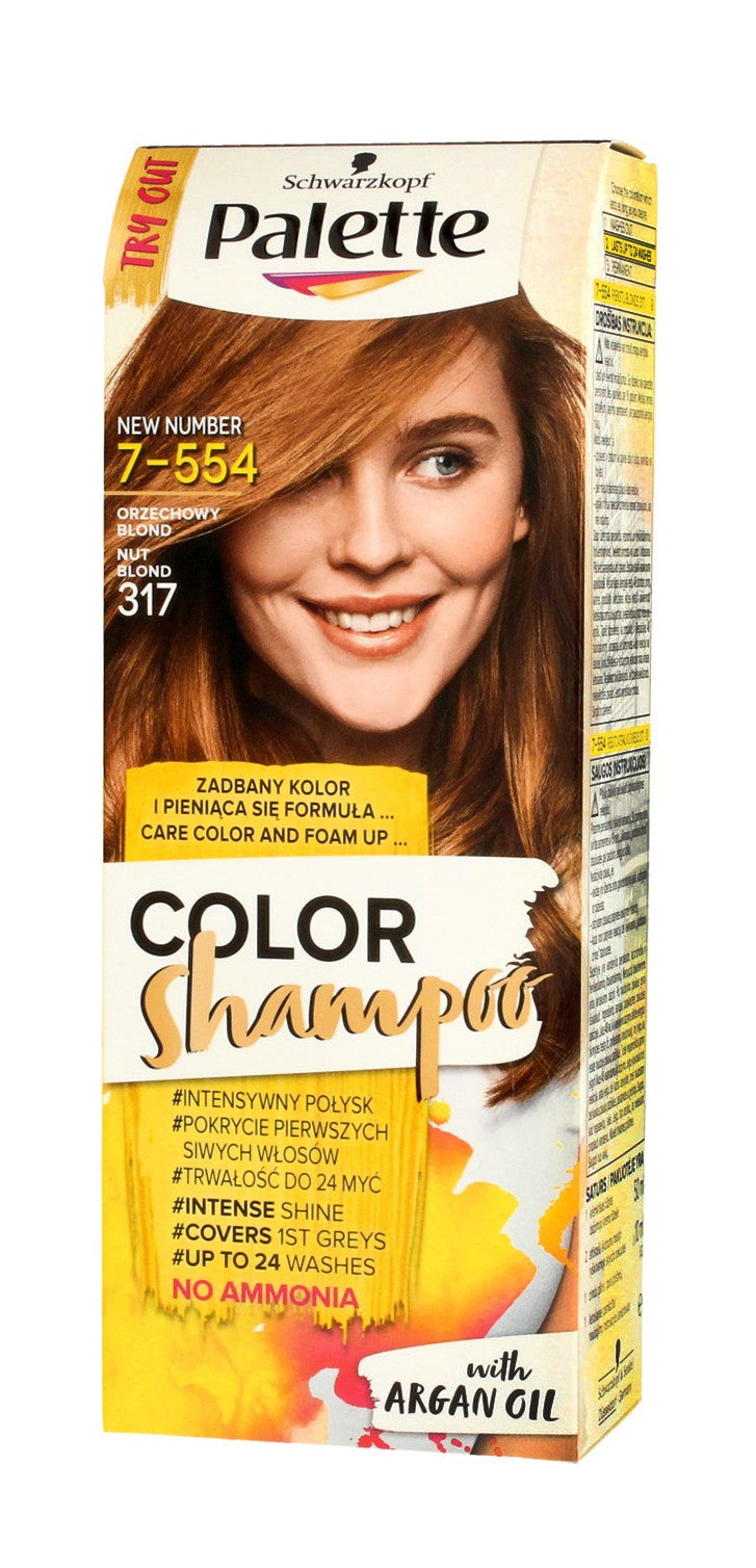 Palette Color Shampoo Coloring Shampoo No. 317 Hazelnut Blonde 1op. | Vaistine1.lt | WestPharmacy.eu