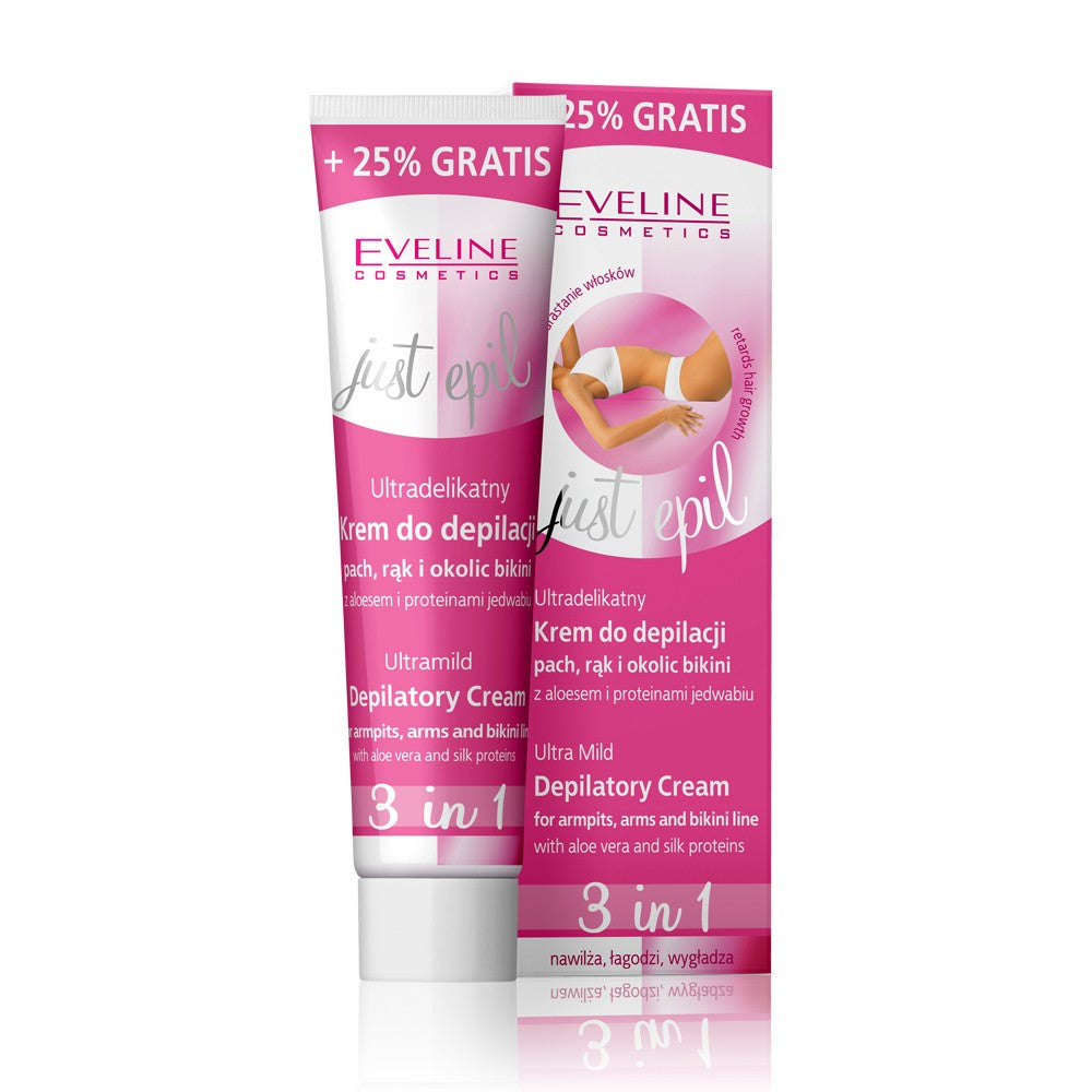 Eveline Just Epil Ultra-delicate cream for depilation of armpits, hands, and bikini area 3in1 | Vaistine1.lt | WestPharmacy.eu
