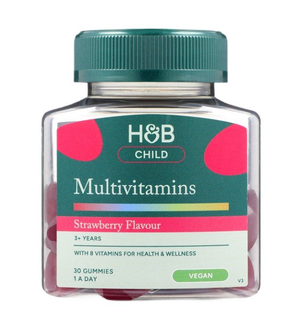 Child Multivitamins Gummies, Strawberry - 30 gummies - Holland & Barrett