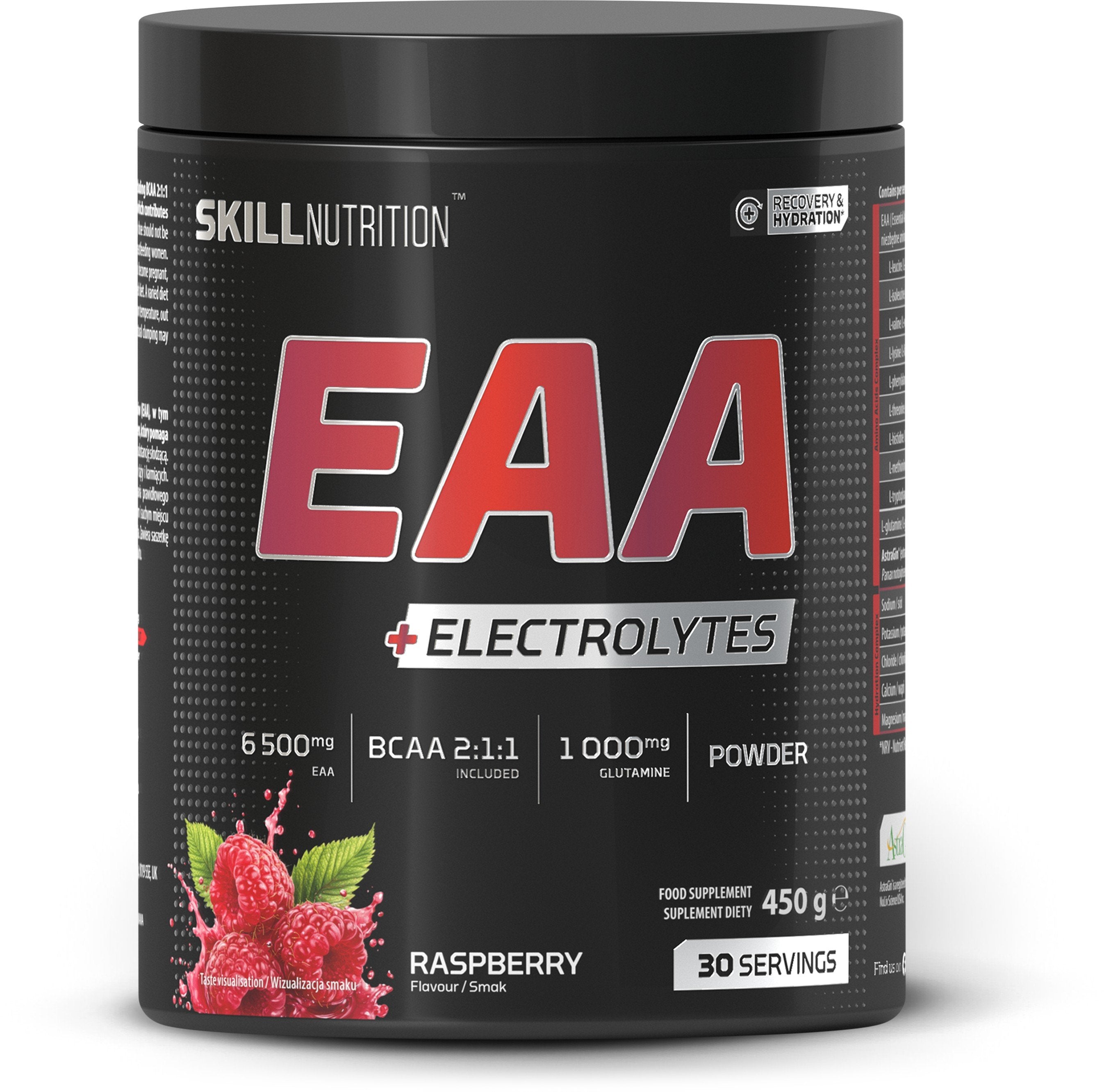 EAA + Electrolytes, Raspberry - 450g - Skill Nutrition