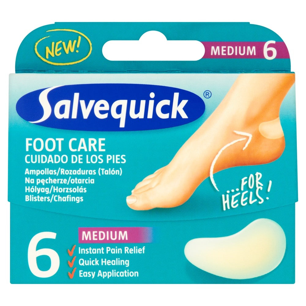 Salvequick patches Hydrocolloid foot protection - medium 6 pcs | Vaistine1.lt | WestPharmacy.eu