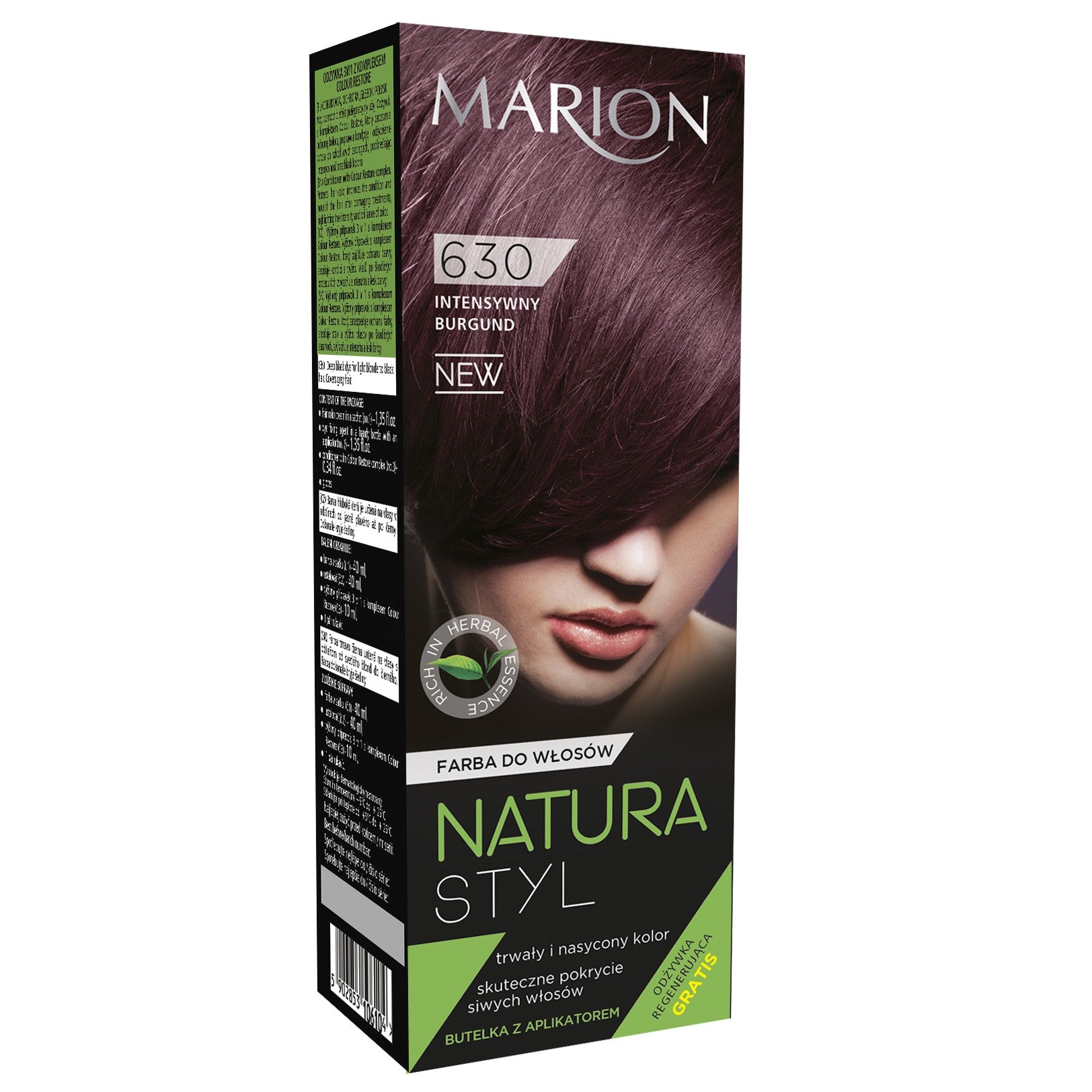 Marion Hair Color Natura Styl No. 630 intense burgundy | Vaistine1.lt | WestPharmacy.eu