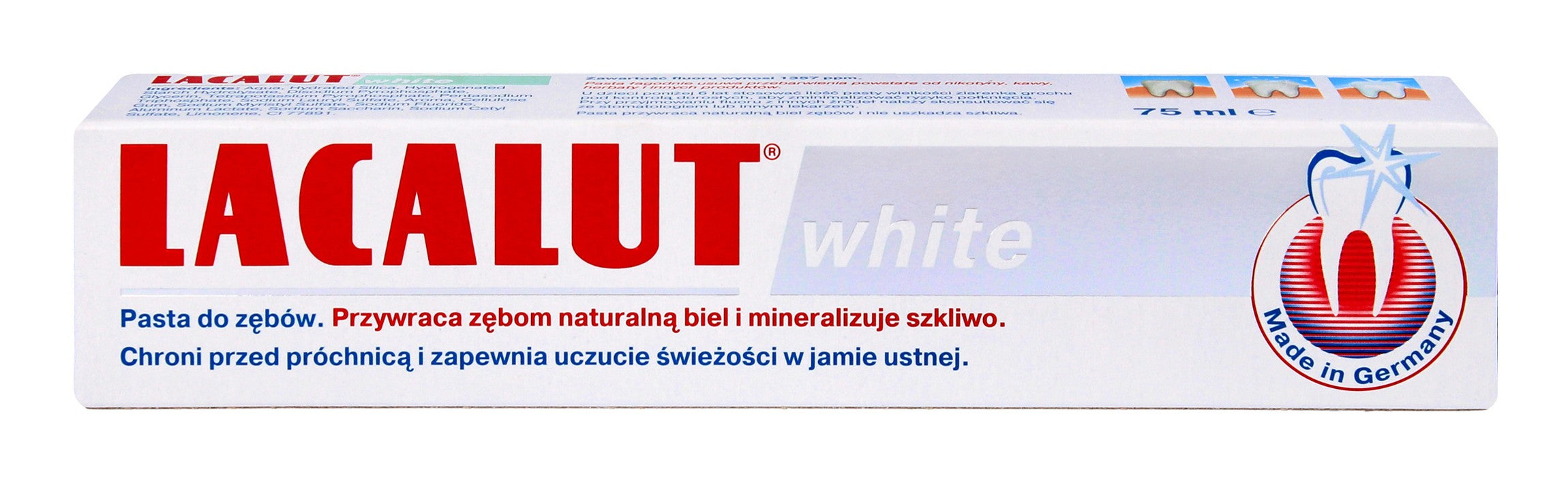 Lacalut Whitening Toothpaste 75ml | Vaistine1.lt | WestPharmacy.eu