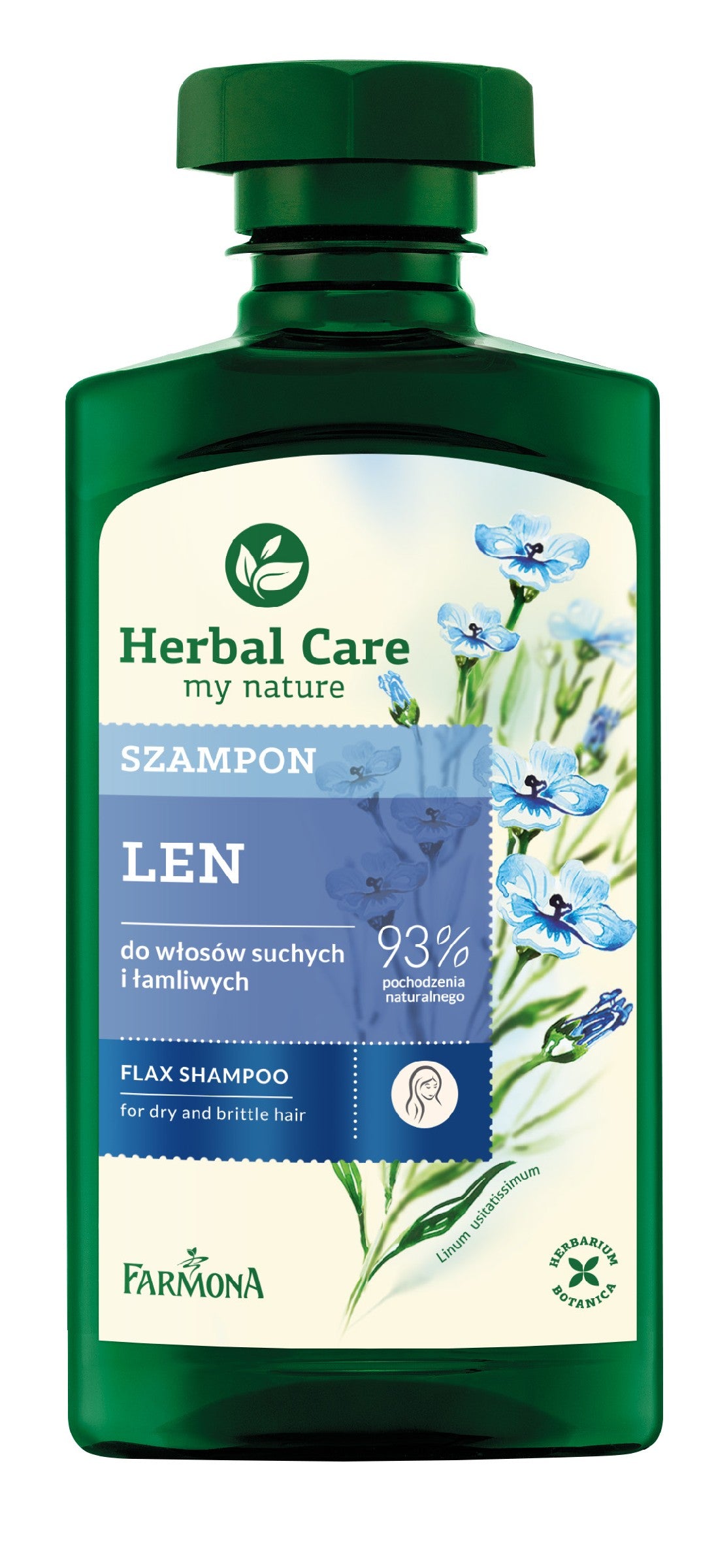 Farmona Herbal Care Flax Shampoo - Vitality and Shine 330ml | Vaistine1.lt | WestPharmacy.eu