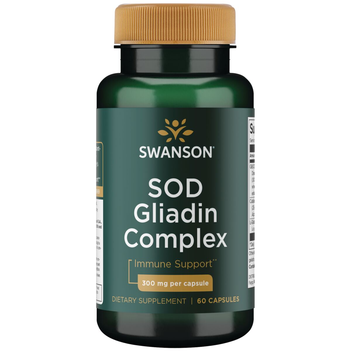 SOD Gliadin Complex 300mg 60 CAPS - Swanson