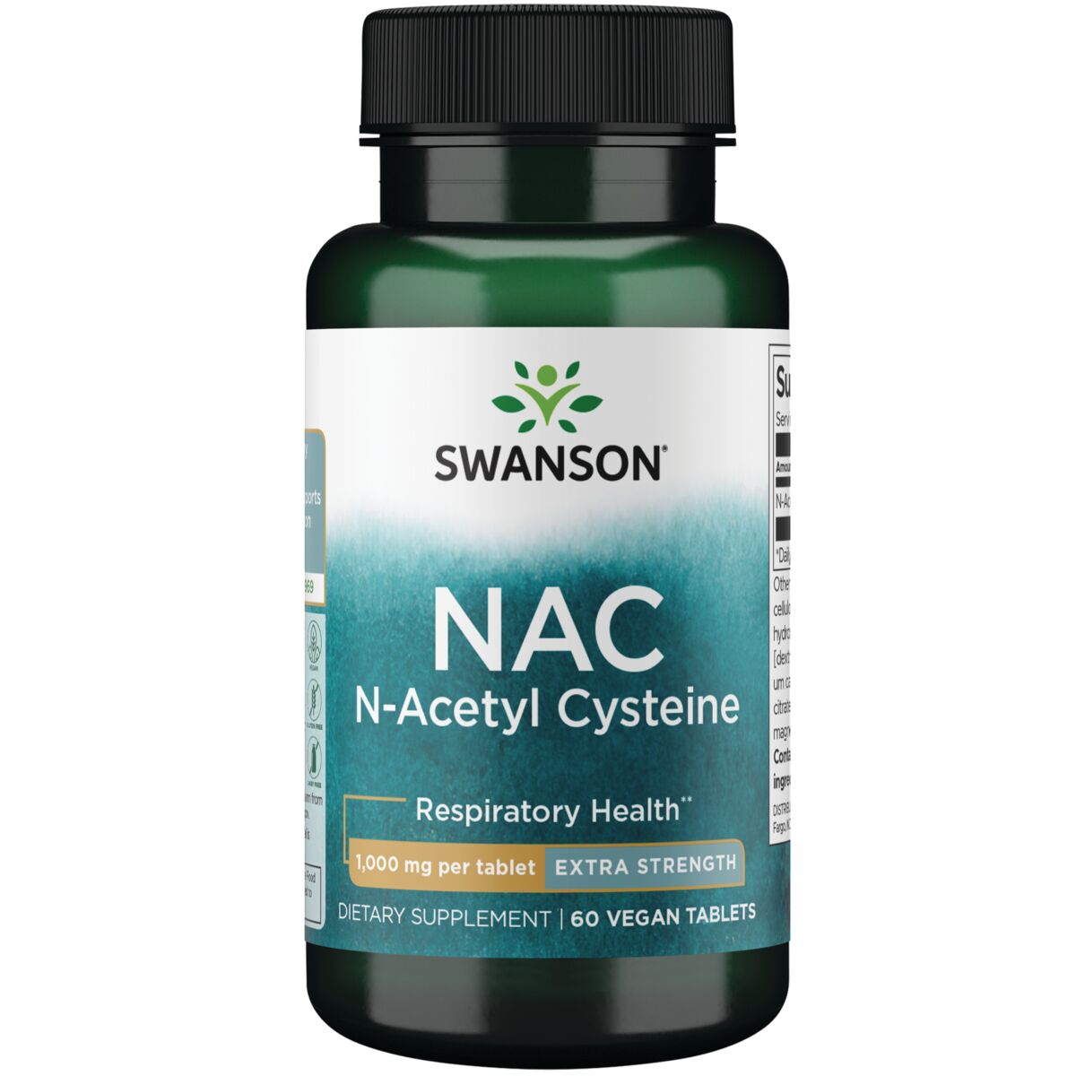 NAC N-Acetyl Cysteine - Extra Strength 1000mg 60 VTABS - Swanson
