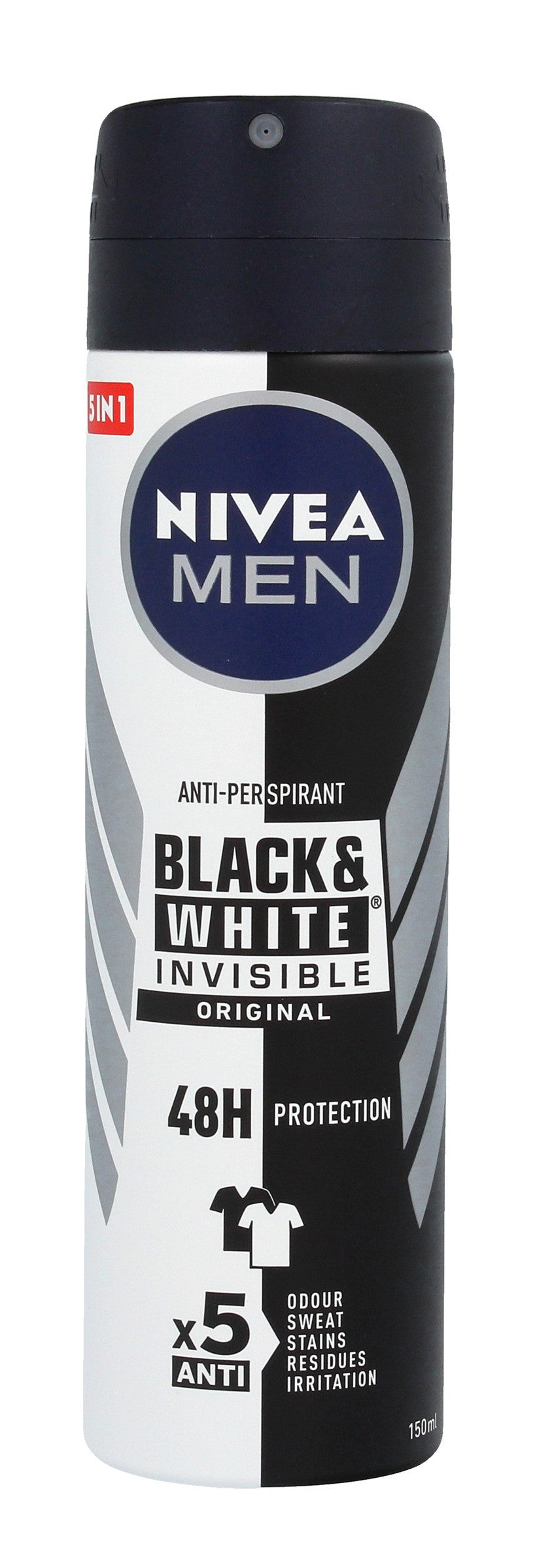 Nivea Deodorant INVISIBLE Black & White men's spray 150ml | Vaistine1.lt | WestPharmacy.eu