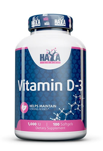Vitamin D-3, 1000 IU - 100 softgels - Haya Labs
