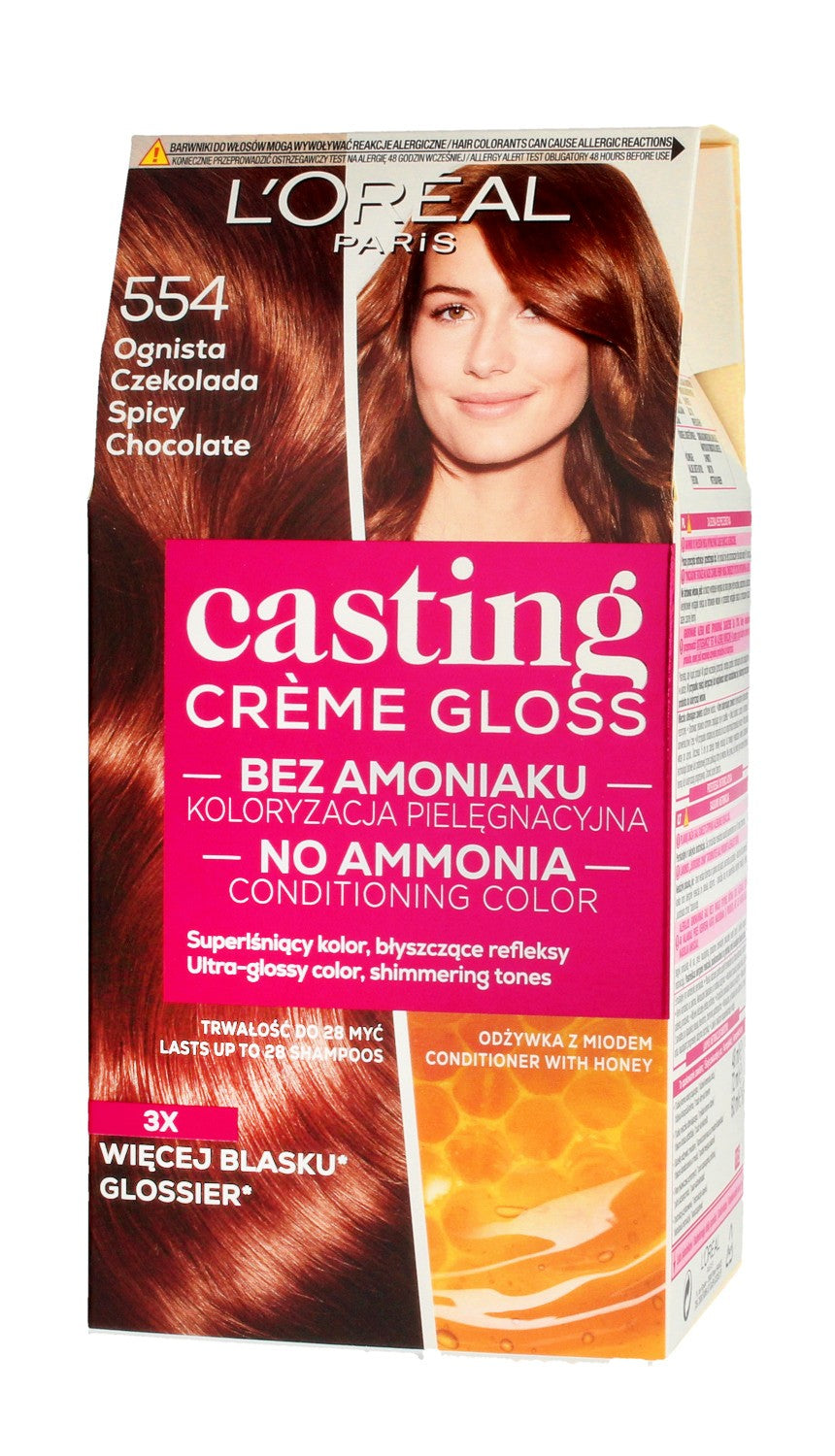 Casting Creme Gloss Coloring Cream No. 554 Fiery Chocolate 1pc. | Vaistine1.lt | WestPharmacy.eu