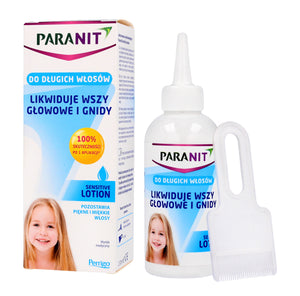 PARANIT Sensitive Lotion, naikina utėles ir kiaušinius - ilgiems plaukams | WestPharmacy.eu | Vaistine1.lt