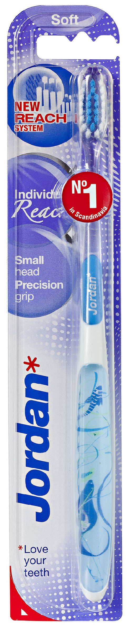 Jordan Individual Reach Soft Toothbrush - mix of colors | Vaistine1.lt | WestPharmacy.eu